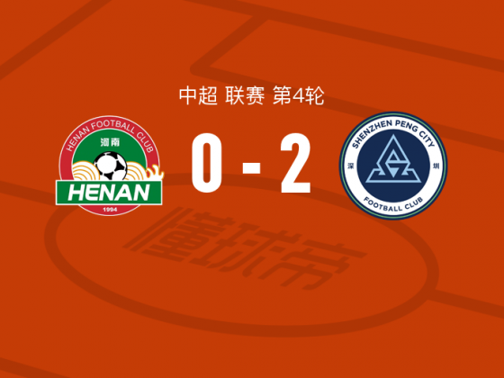 深圳新鹏城2-0河南，埃杜-加西亚包办2球